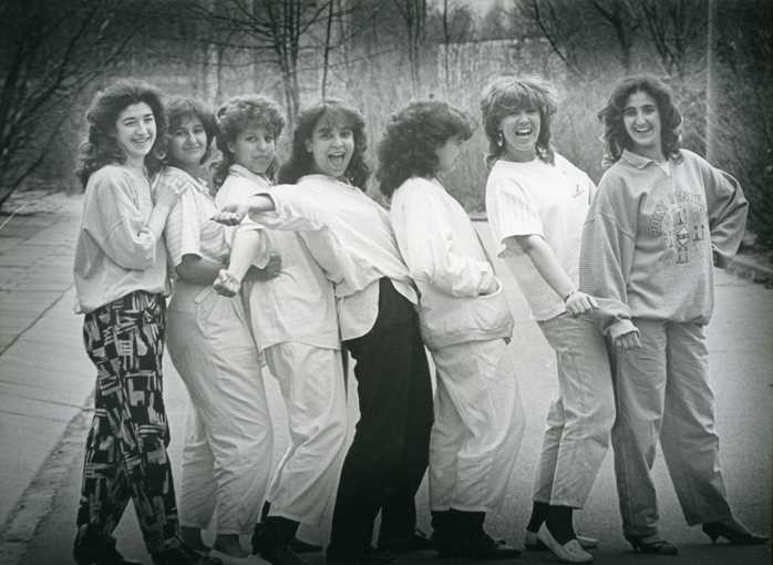 Marokkaanse meiden uit Lelystad, begin jaren tachtig. 