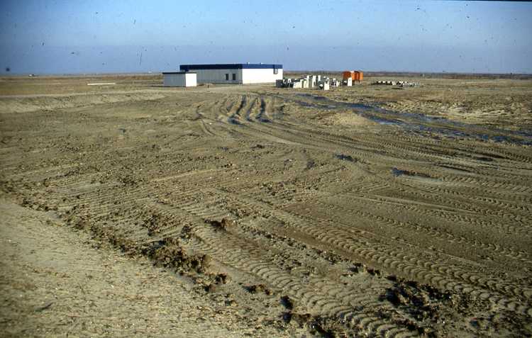Bouwterrein in Almere Buiten, 1983