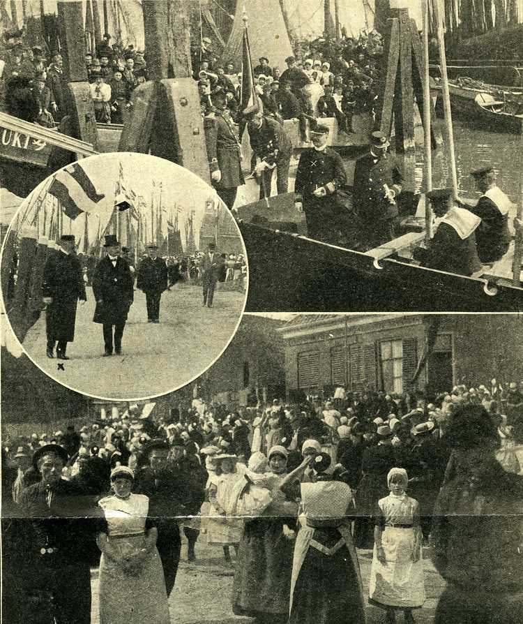 Bezoek van prins Hendrik aan Urk, 1911 (krant onbekend); collectie museum Het Oude Raadhuis te Urk.