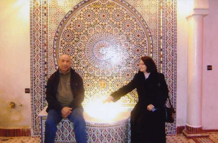 Fouzia en Mehamed Laamraoui in Marokko