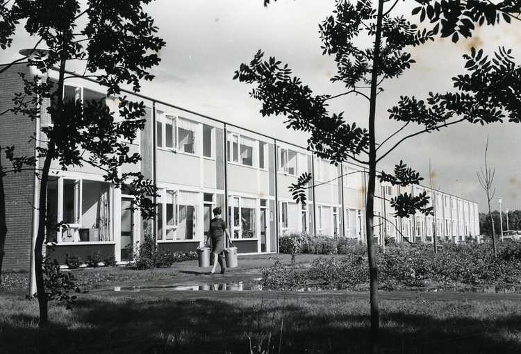 Het polderdorp Nagele in 1968.