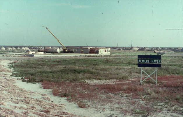 Het prille begin van Almere Haven, oktober 1975.