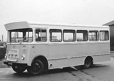 D.A.F. bus voor personeelsvervoer, 1969