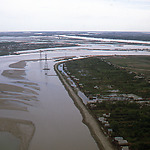 Overstroomd poldergebied langs de Oeral Rivier - Noordkust Kaspische Zee