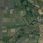 Maillezais met polders aan de westkant (Bron Google Earth)