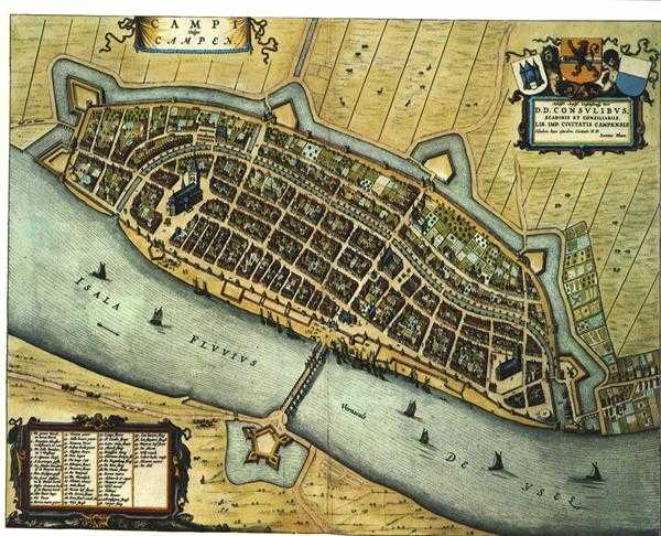 Historische kaart Kampen