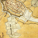 Oude kaart van de Achtermeerpolder ten zuiden van Alkmaar