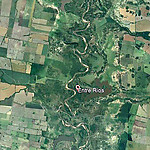 polders langs een van de zijtakken van de Parana 