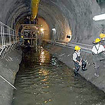 De 62 kilometer lange oostelijke afvoertunnel in aanleg