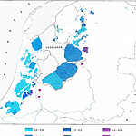 Kwel in de Nederlandse droogmakerijen in mm per dag