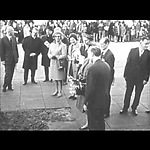 Koningin Juliana brengt een bezoek aan Lelystad op 8 nov 1967